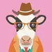 Hipster Cow